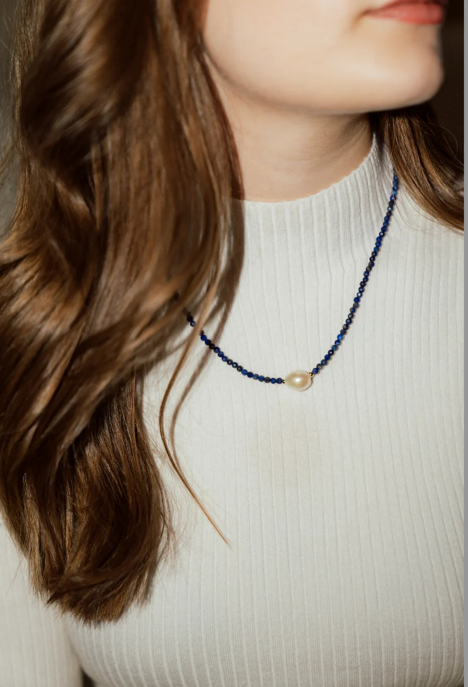 Crystal Blue Necklace