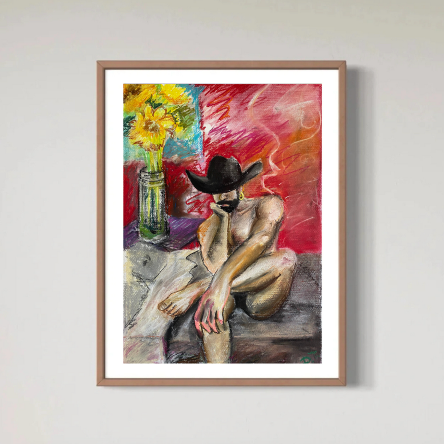 Original Soft Pastels Painting by Trach Bardo