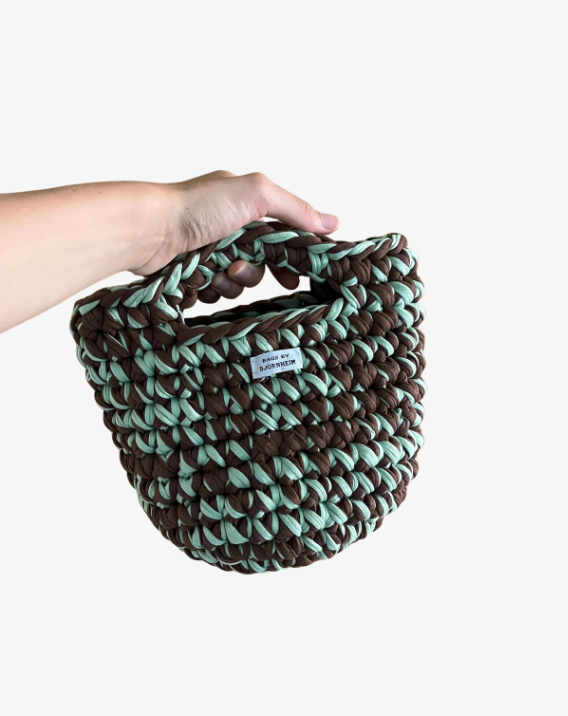 Kiwi bag - hæklet taske