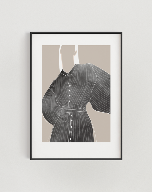 White stripe Poster