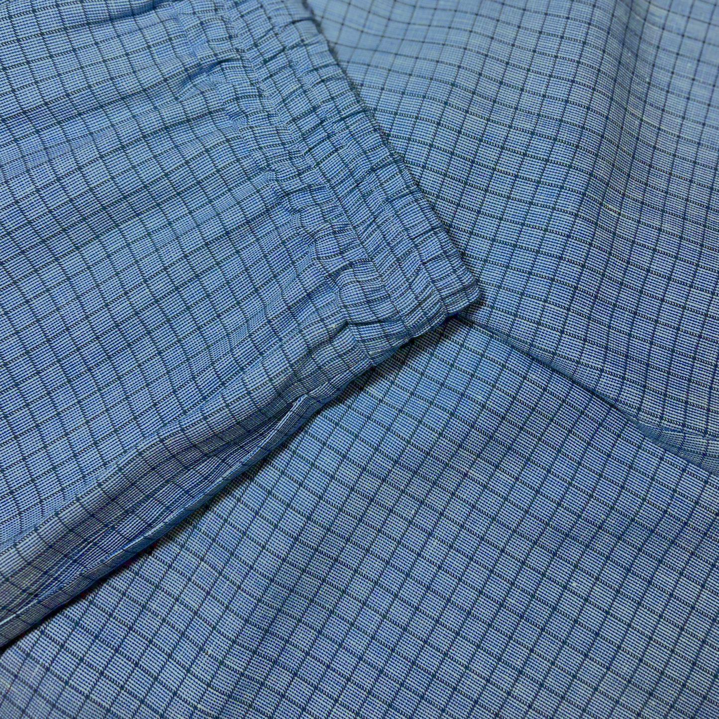 Blue Check Trousers