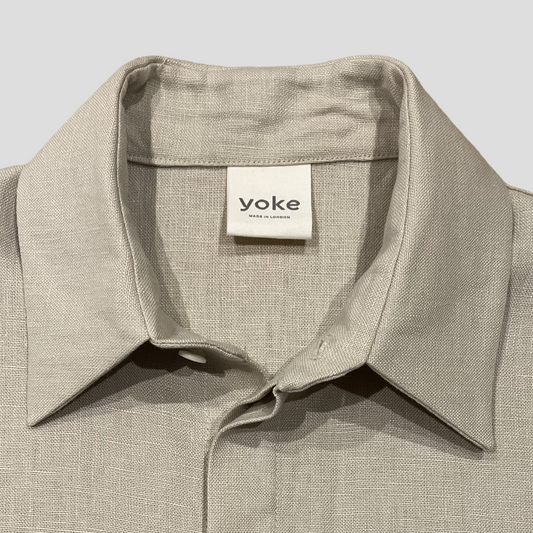 Cream Linen LS Shirt