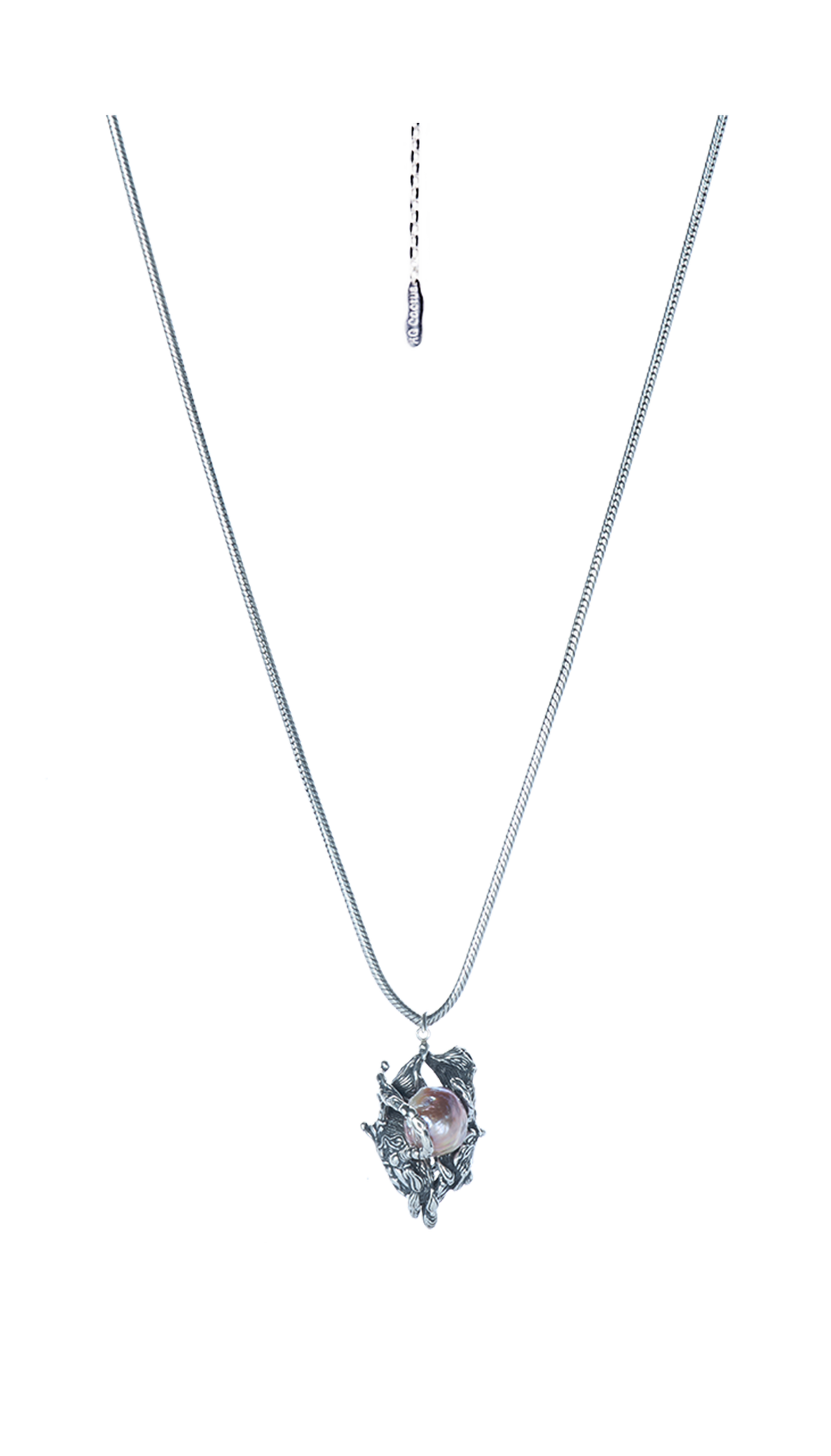 The Fluent Arc Black Obsidian Flow Necklace