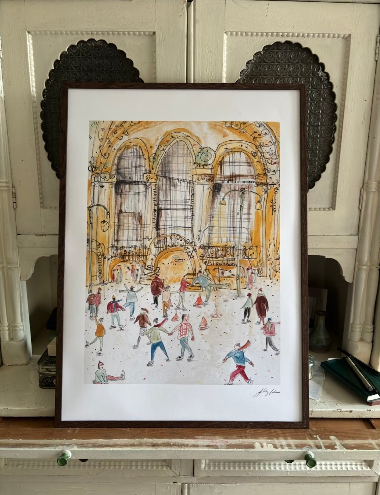 Ice skating Print