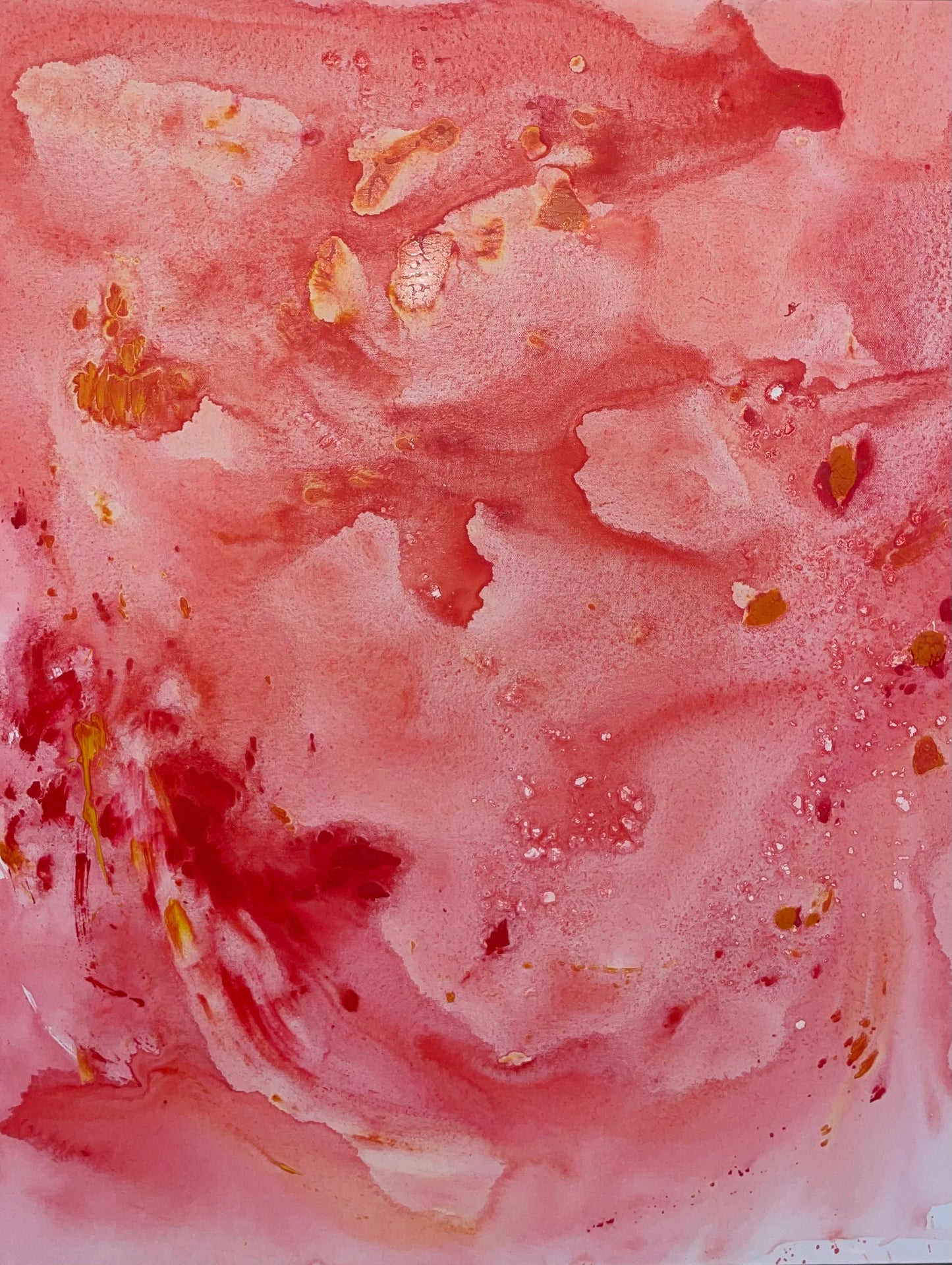 Röd rörig röra - Poster