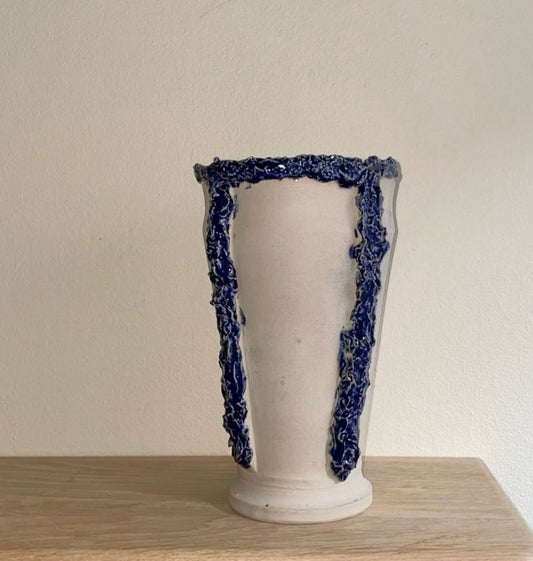 Blue stripe Vase