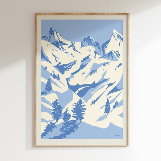 Sne-landskab Poster
