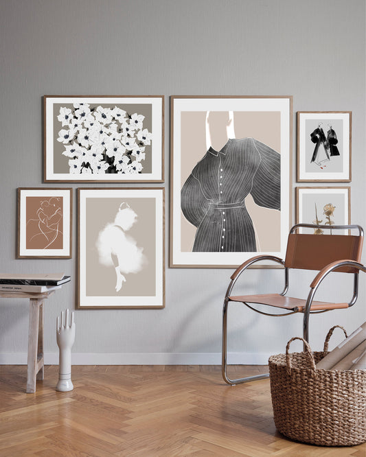 White stripe Poster