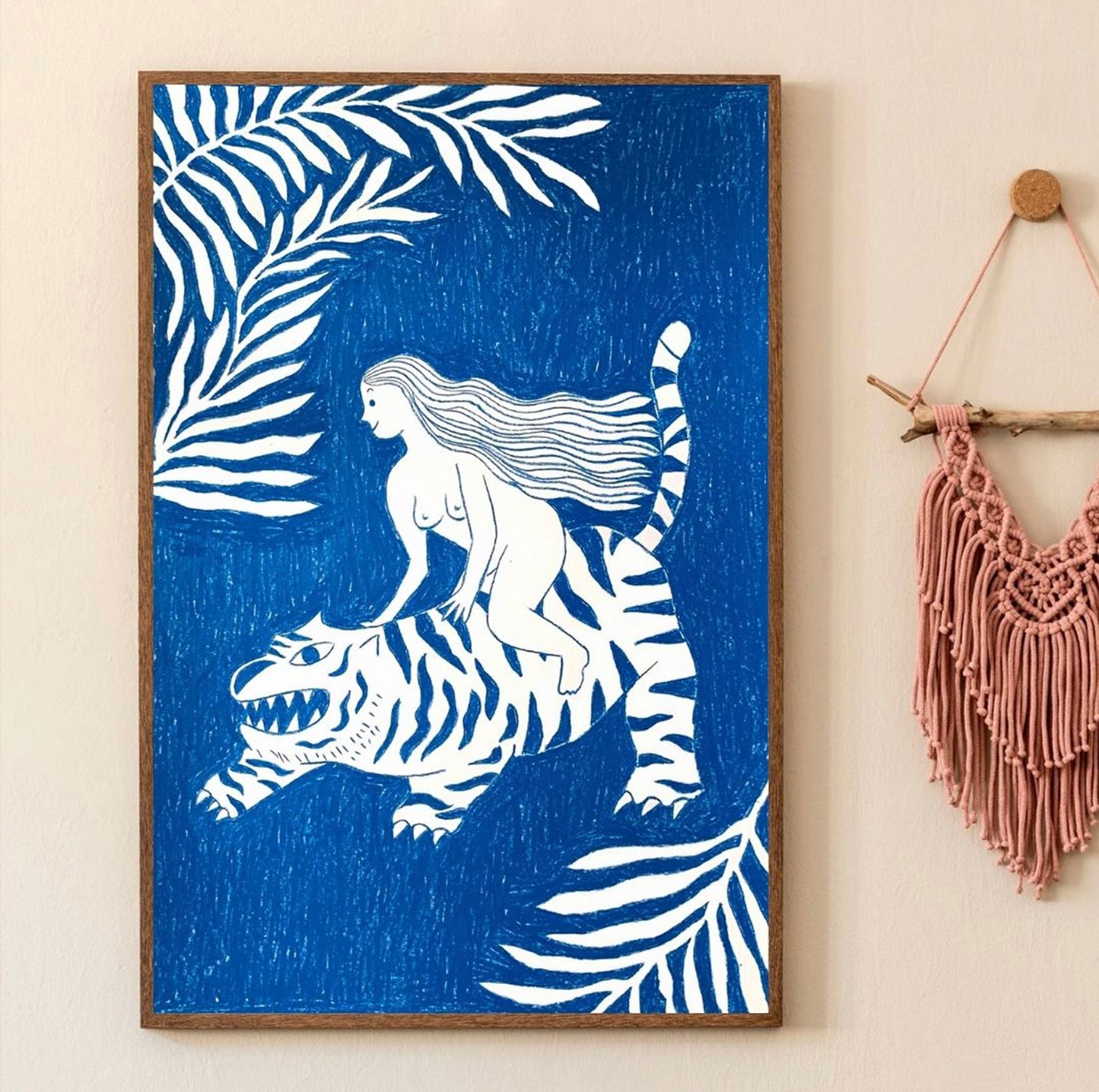 Woman Riding a Tiger - Original