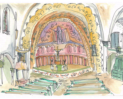 Went To Church Print