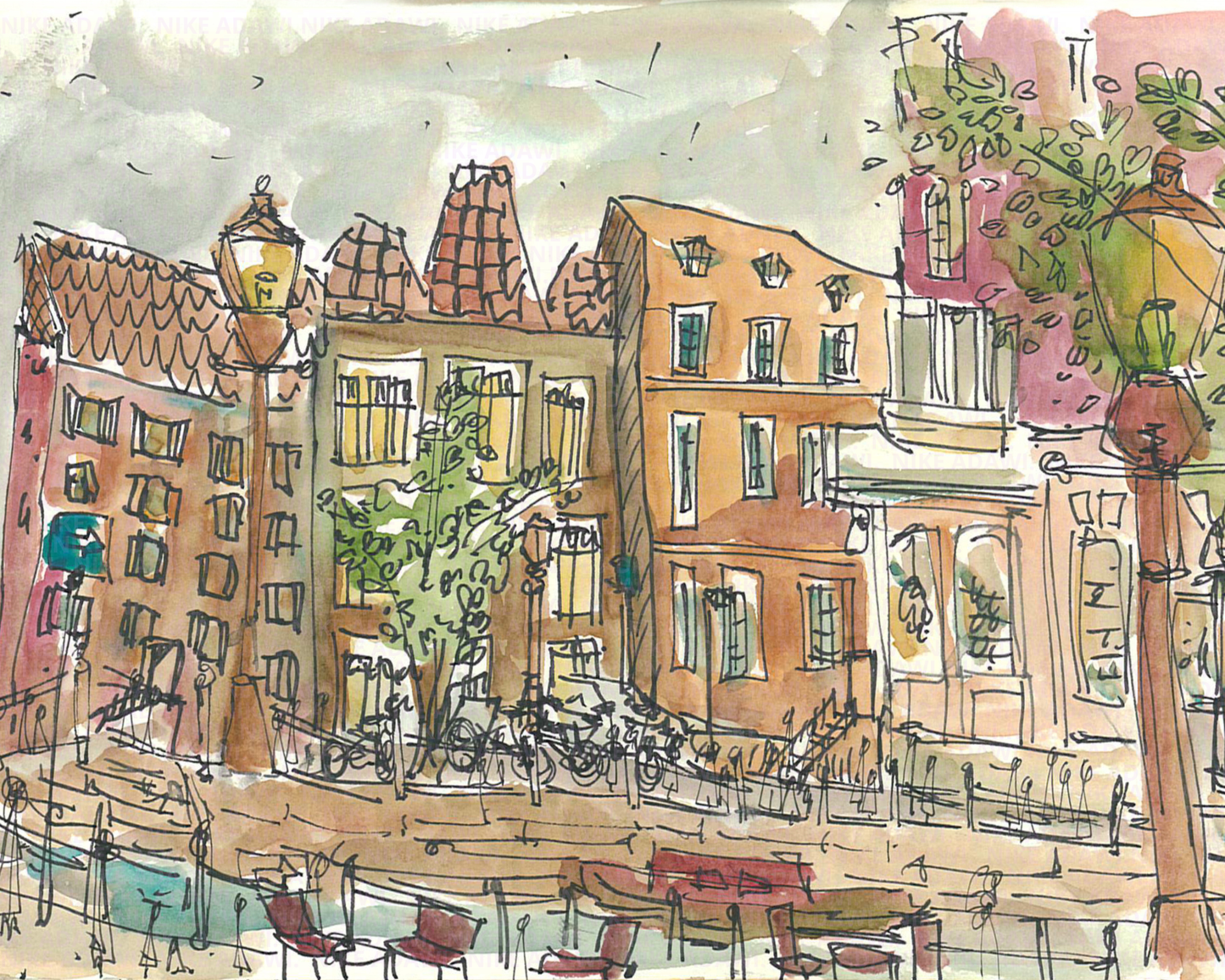 On The Streets Of Amsterdam Print