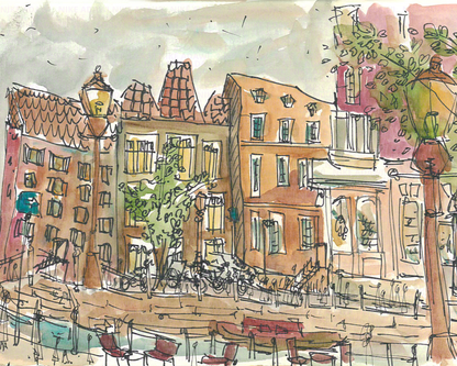 On The Streets Of Amsterdam Print