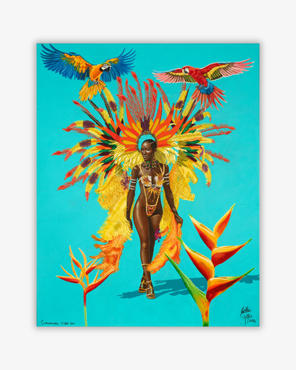 Carnaval tudo dia. Original painting