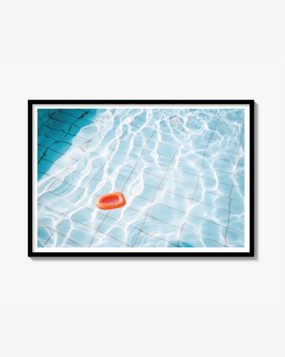 Orange plastbåt Print