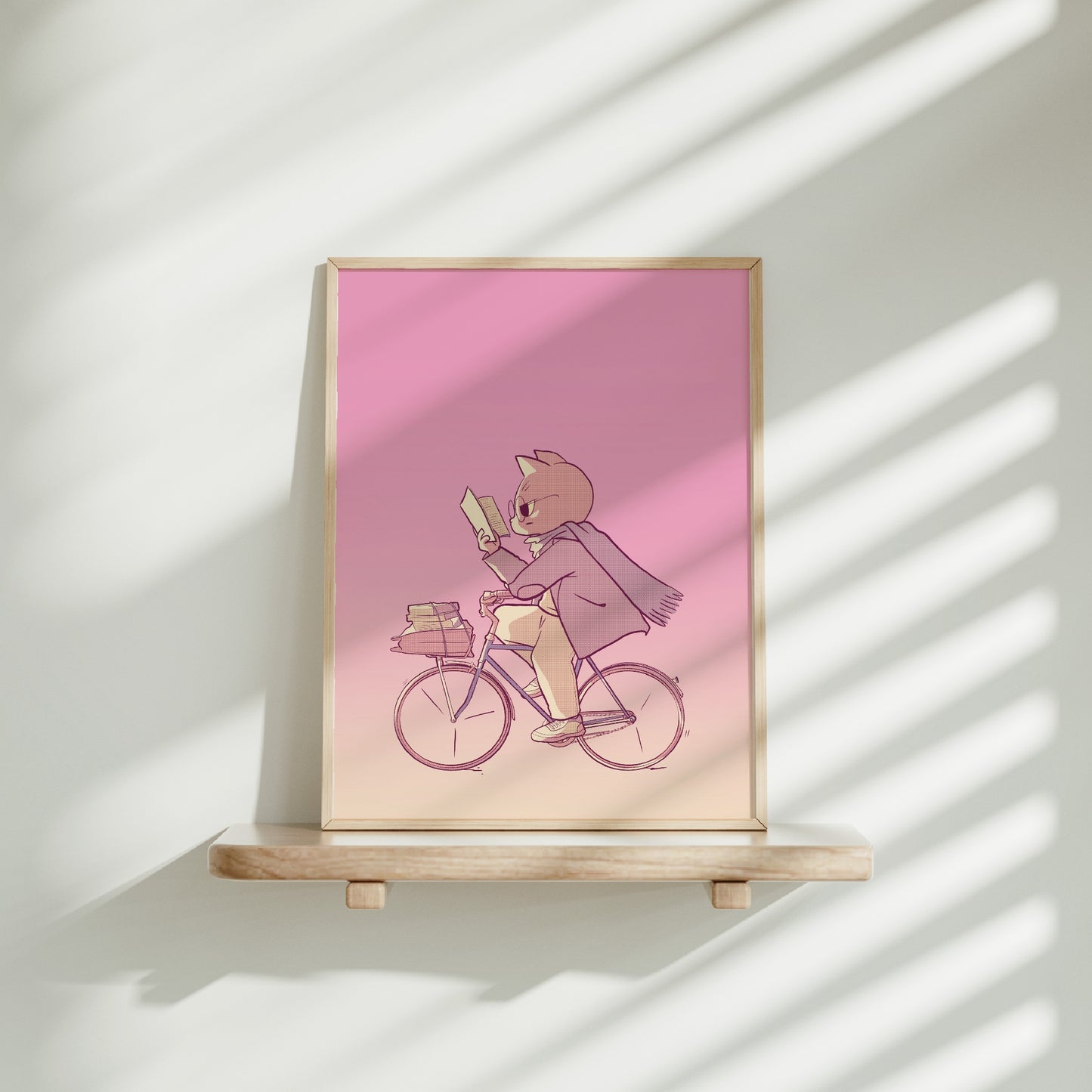 Cat Commuter - Romantic Sunset - Poster