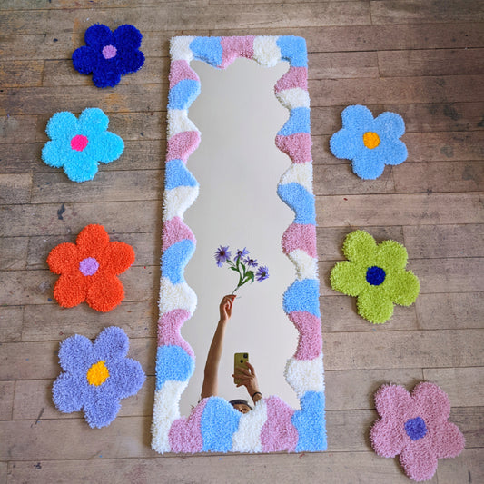 Tufted mirror - Jumbo (Customizable)