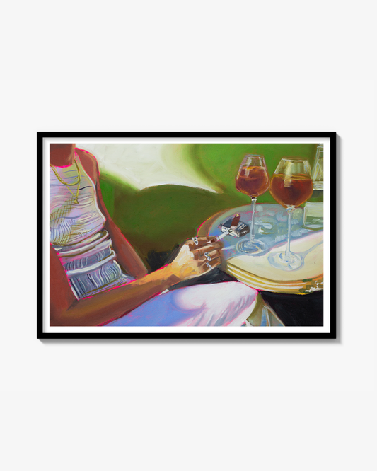 Kvinnan vid bordet - Poster