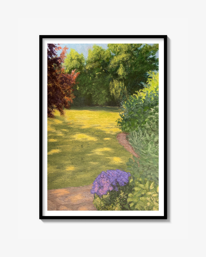 The Sun Is Setting In The Garden - Poster