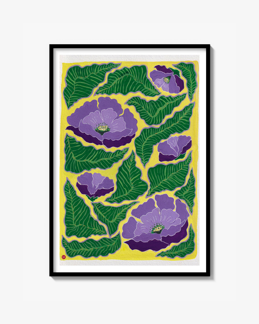 Purple Flower - Poster