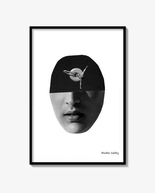 Vacation mood b&w Print
