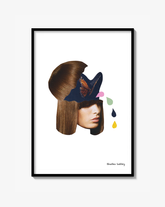 PEEING BUTTERFLY Poster