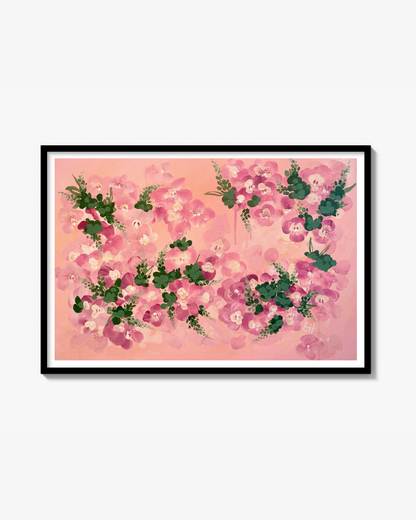 Rosa orkidé Poster
