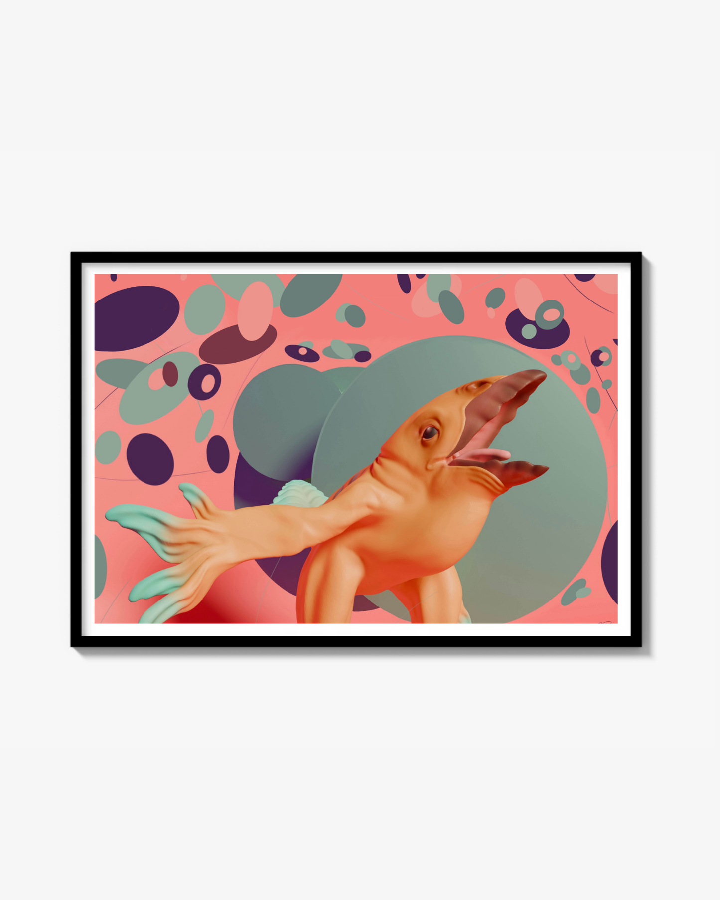 Yellow mountain bird Print