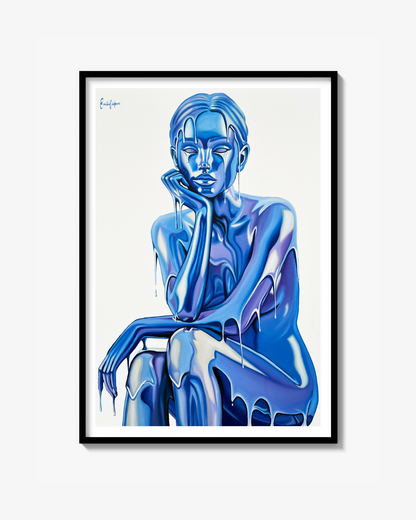 Cobalt Serenity - Fine Art Print (begrænset)