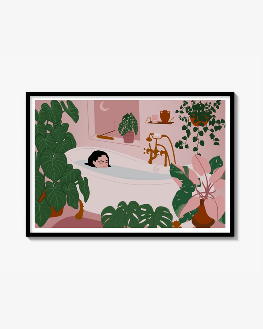 Midnight Bath Poster