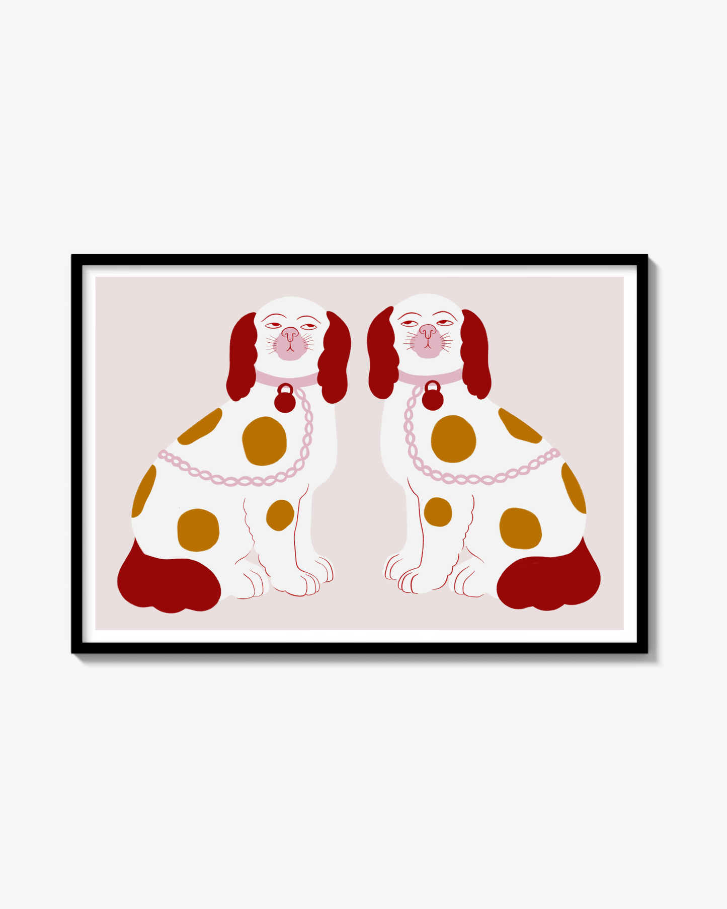 Fireplace dogs Poster