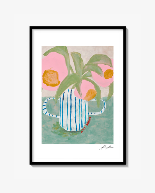 Randig kruka Print