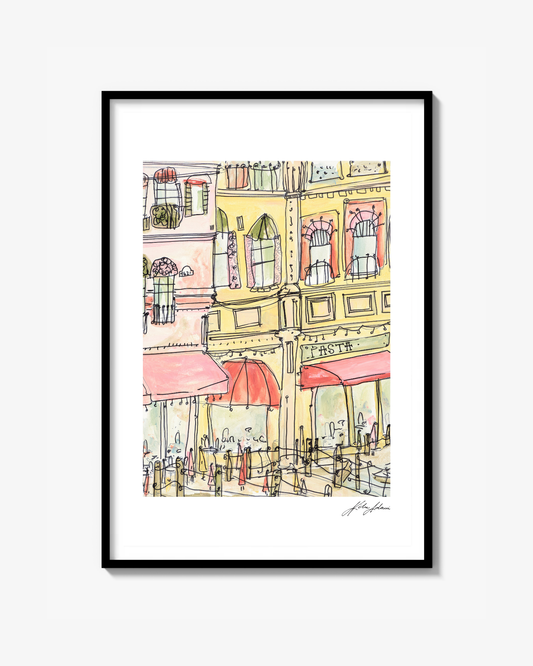 Bar Yellow Print