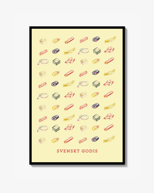 Svenskt Godis - Poster