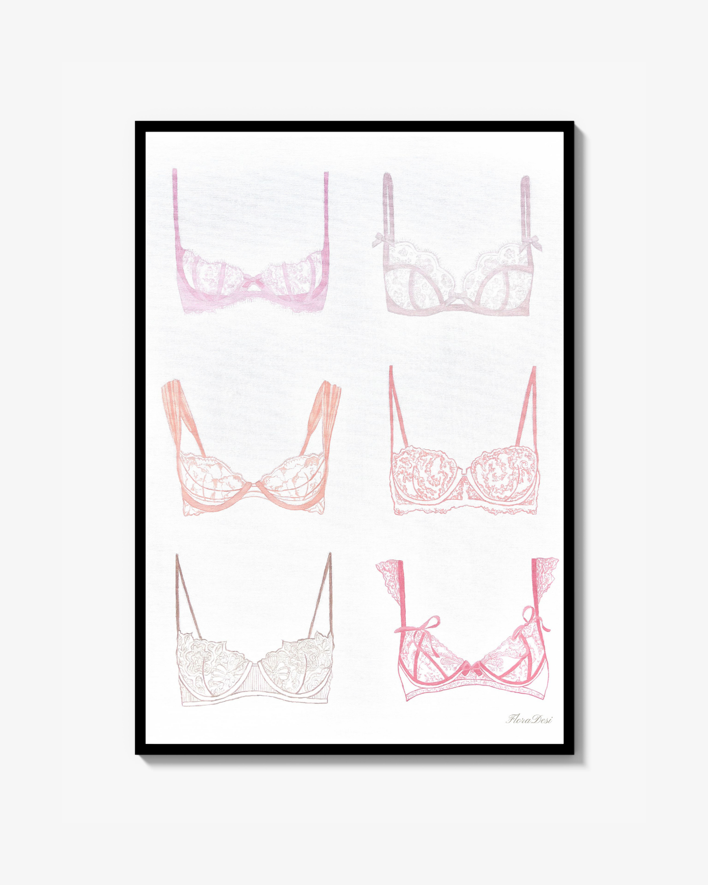 Intimates study I - Sunset Lace Poster