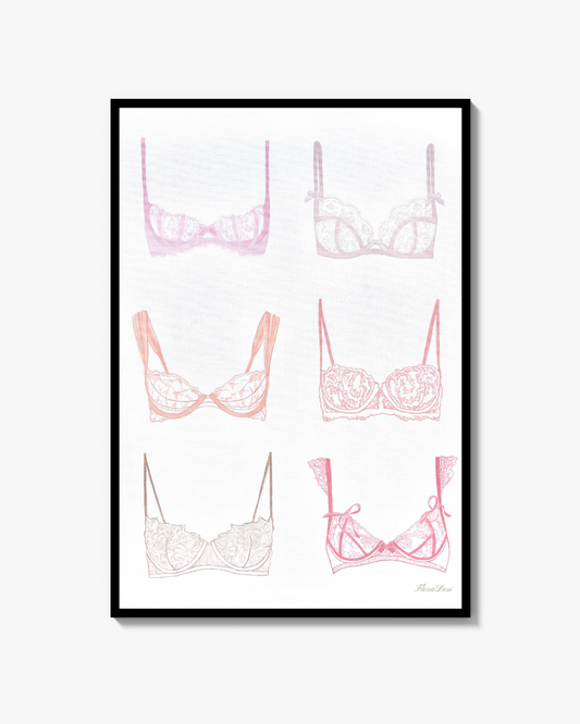 Intimates study I - Sunset Lace Poster