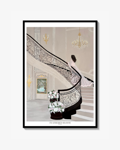 Feathered bloom poster 50x70cm