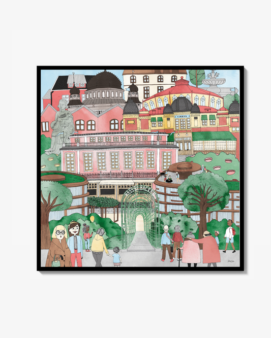 Folkvimmel på Djurgården Poster