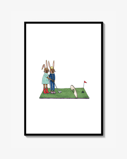 Skuttis spelar minigolf Poster