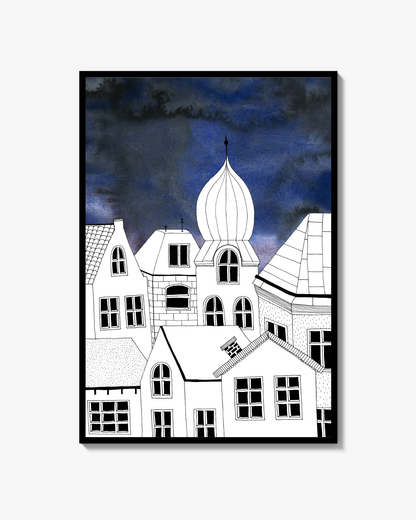 Goodnight City Textur Poster