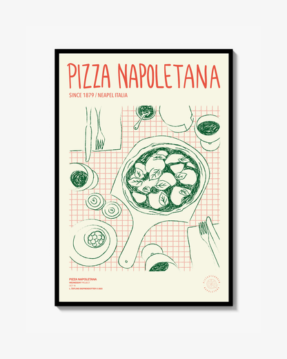 PIZZA NAPOLETANA - Poster