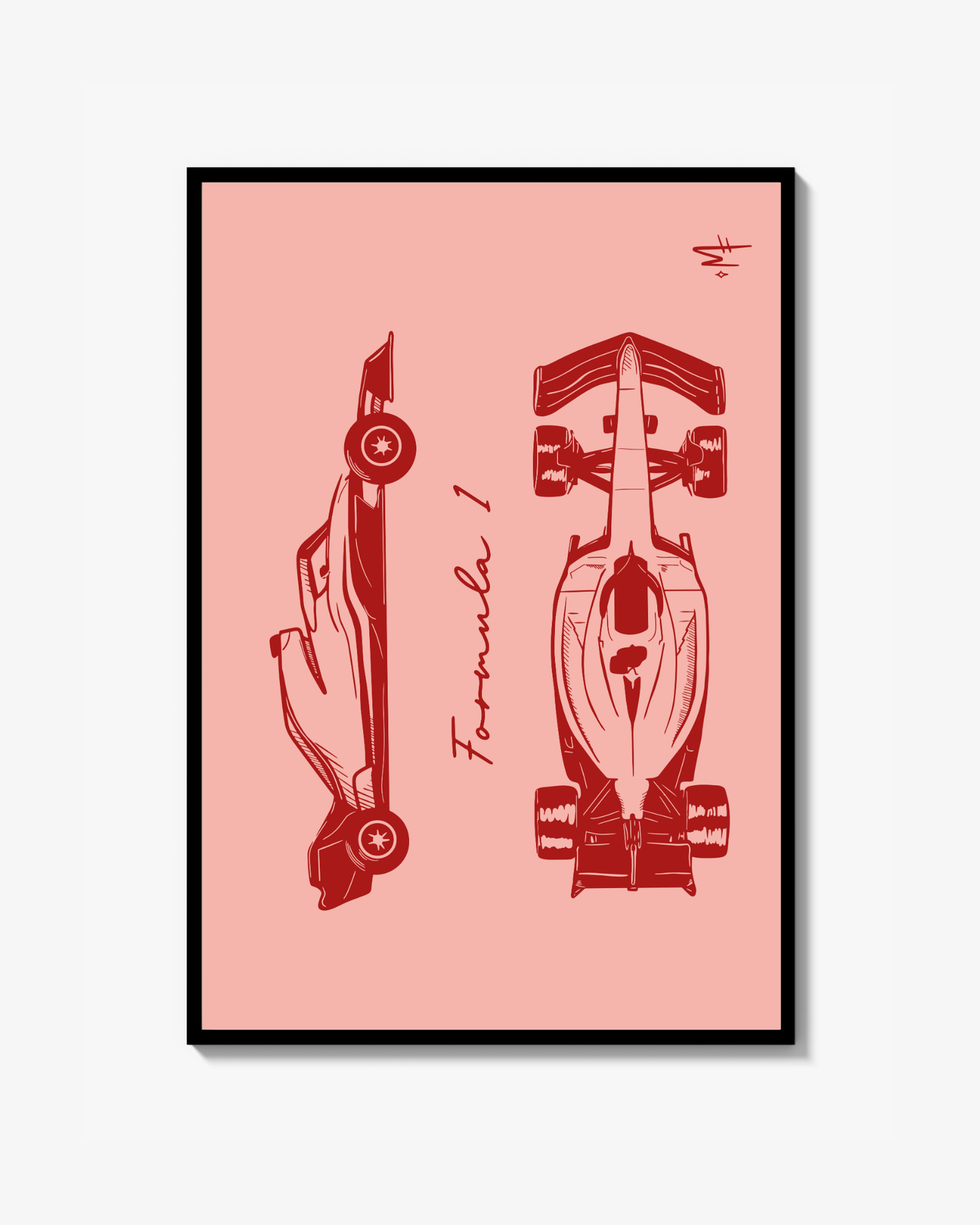F1 Pink Poster