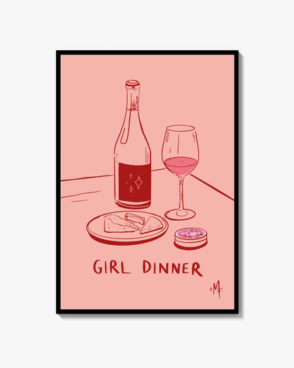 Girl Dinner Poster