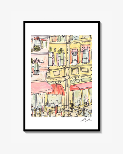 Bar Yellow Print