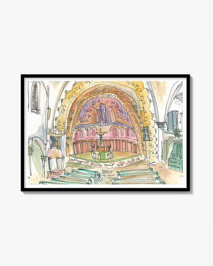 Went To Church Print