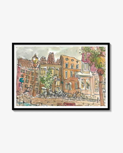 On The Streets Of Amsterdam Print