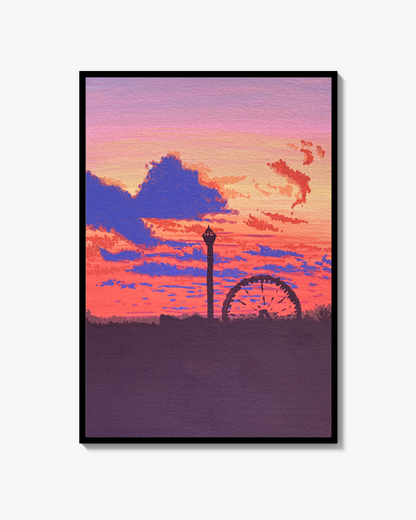 The Sun Is Setting In Göteborg - Poster