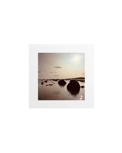 "Coastline stones in water" - Mini Art Photography