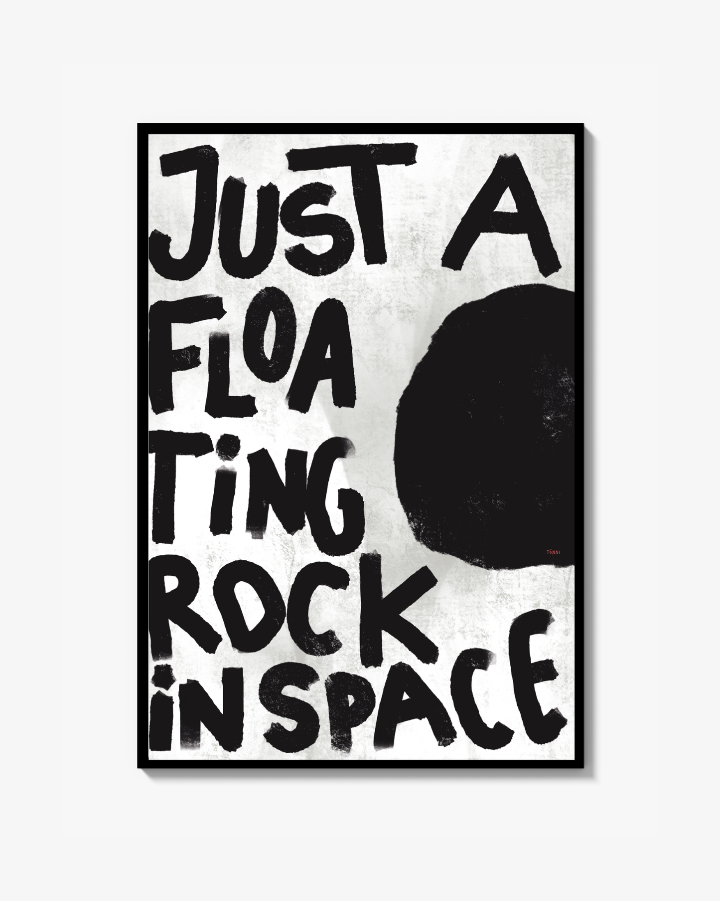 Rock in space - Poster