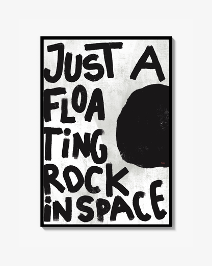 Rock in space - Poster