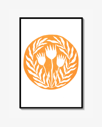Three tulips Poster